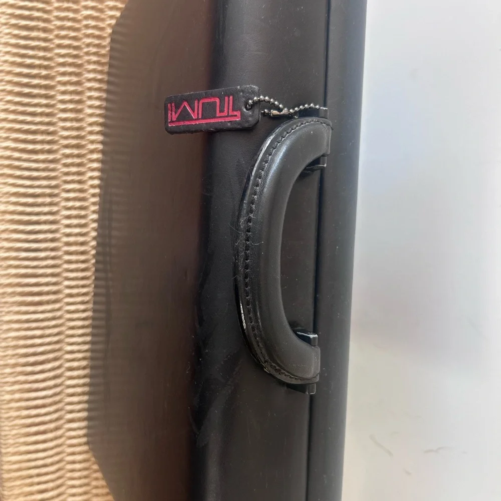 Tumi Black Hard Shell Briefcase